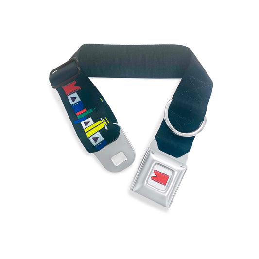 Nightlife Skyline-Manhattan Lifestyle Logo Dog Collar