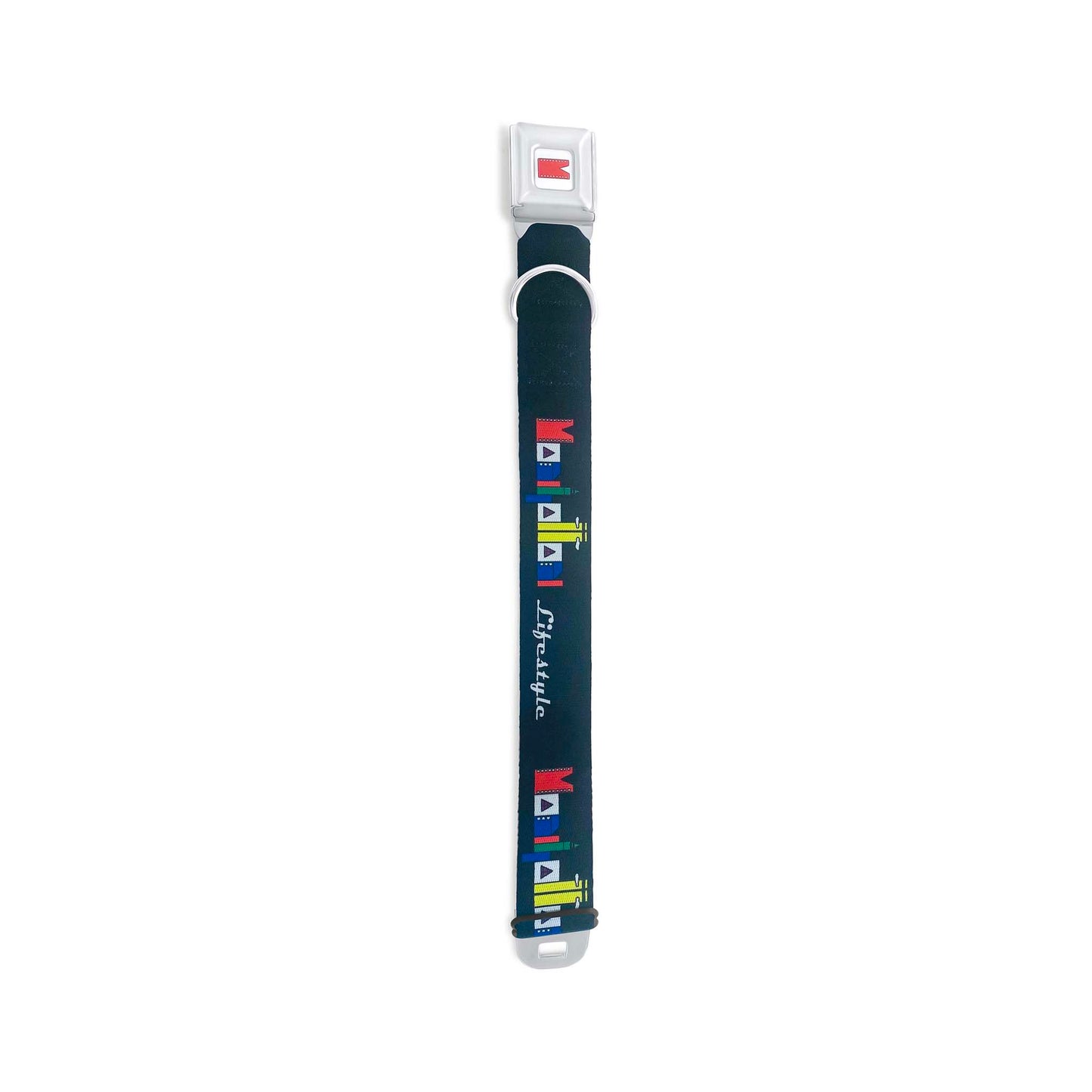 Nightlife Skyline-Manhattan Lifestyle Logo Dog Collar