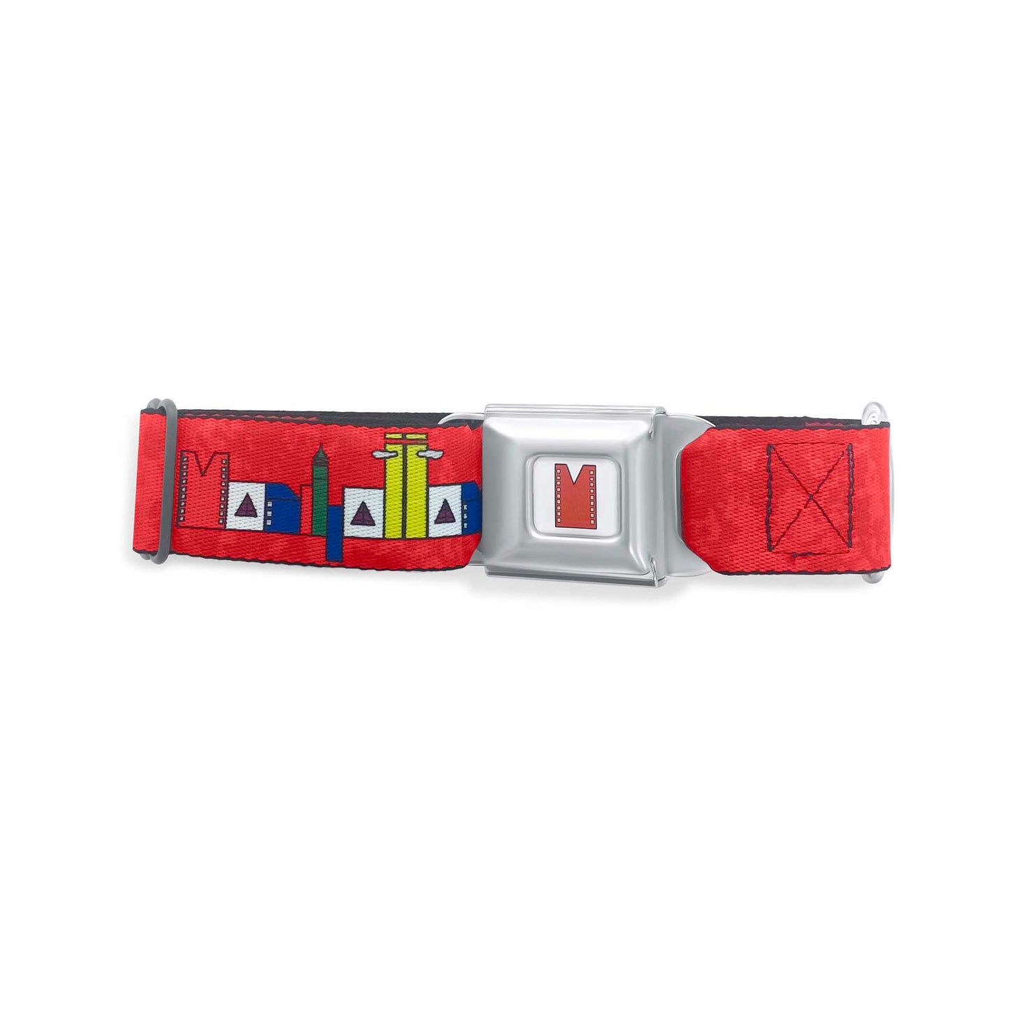 Big Apple Red-Manhattan Lifestyle Logo Dog Collar