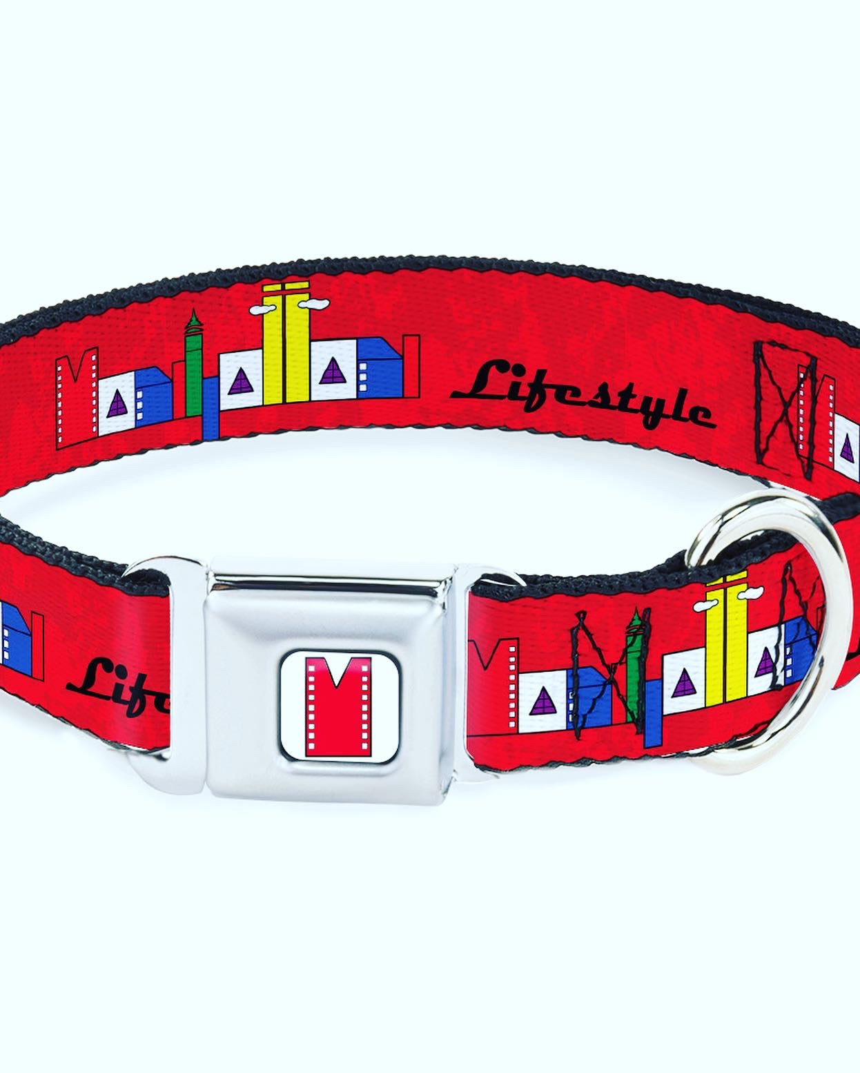 Manhattan Lifestyle Logo Dog Collar
