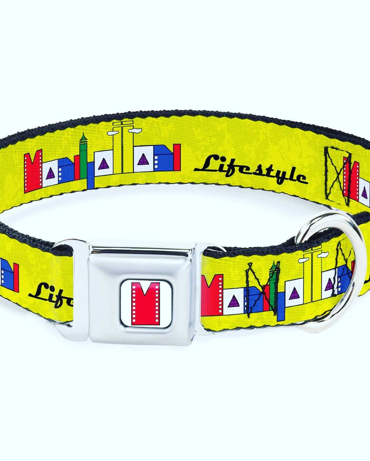 Manhattan Lifestyle Logo Dog Collar